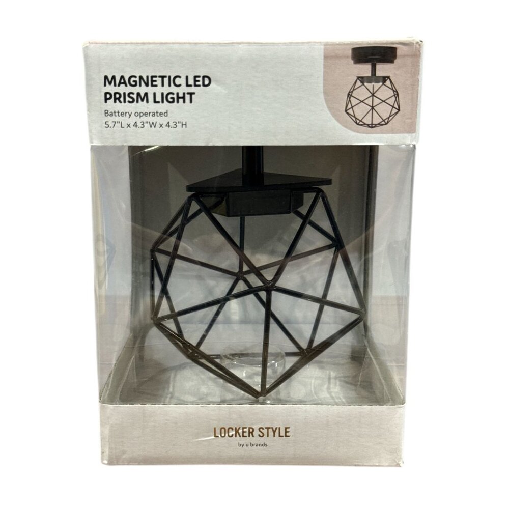 U Brands Magnetic LED Prism Chandelier Black